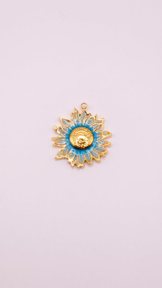 Fleur dégradé bleu