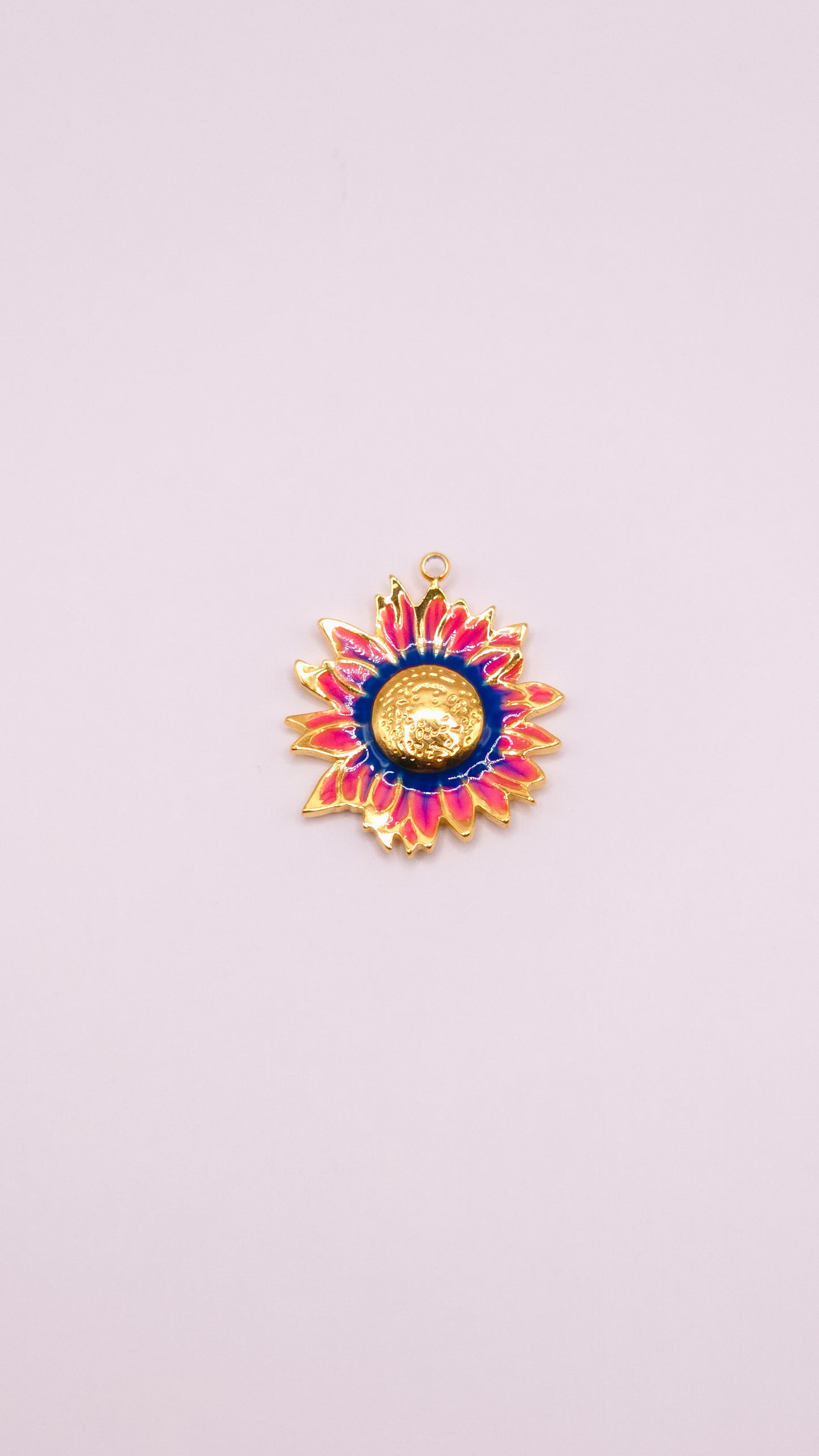 Fleur dégradé rose et bleu