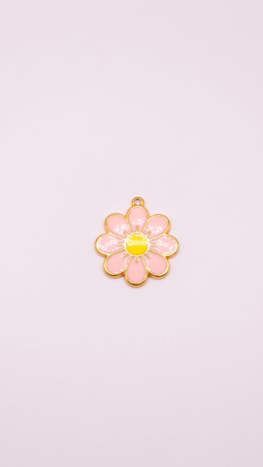 Fleur rose et jaune
