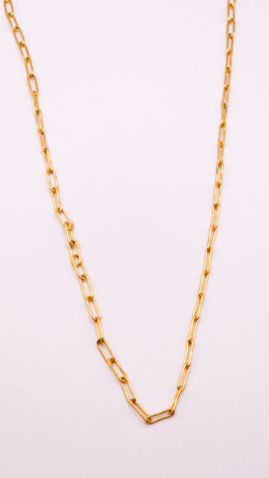 Chaîne bracelet trombone plat 2,5mm